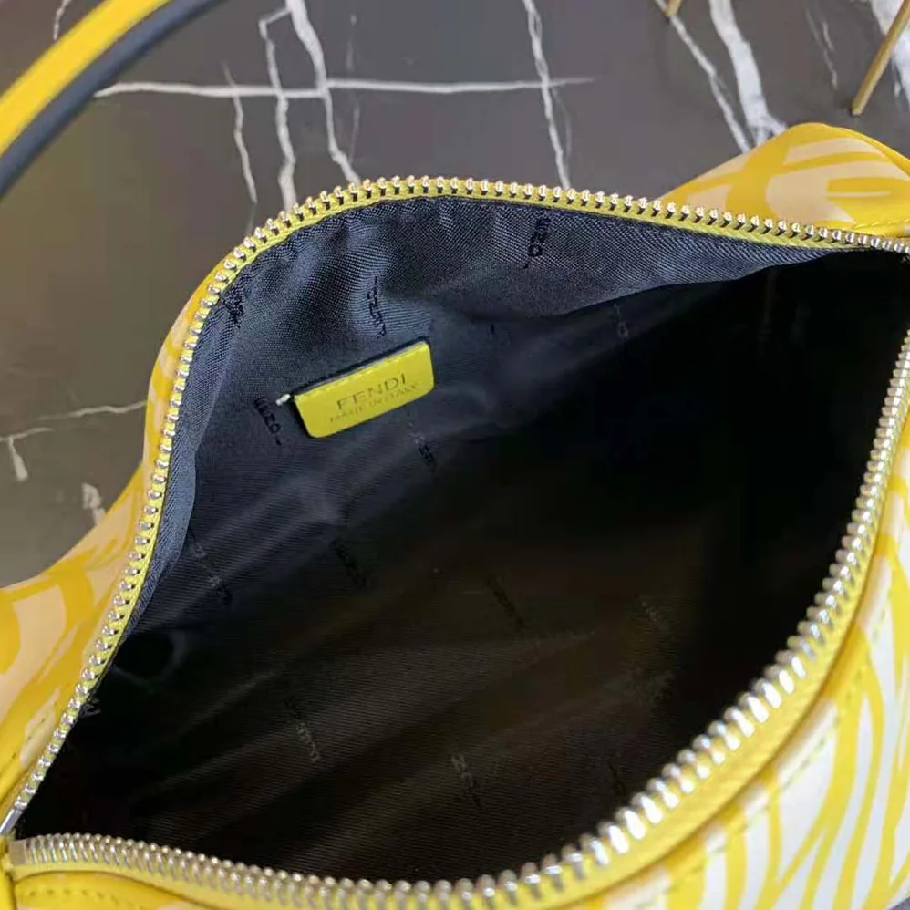 Fendi Mini Bag Yellow Glazed Canvas Mini for Women in Bag