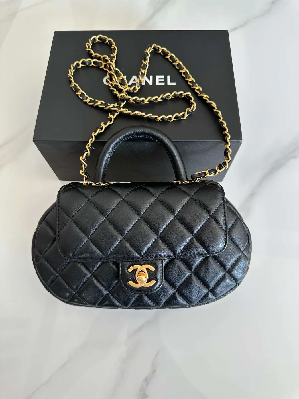Chanel Bag With Top Handle Black /
