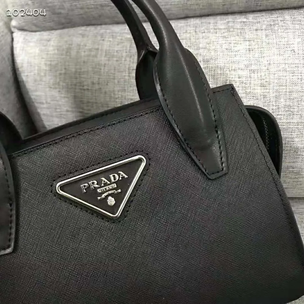 Prada Saffiano leather Prada Kristen Handbag for Women in Black