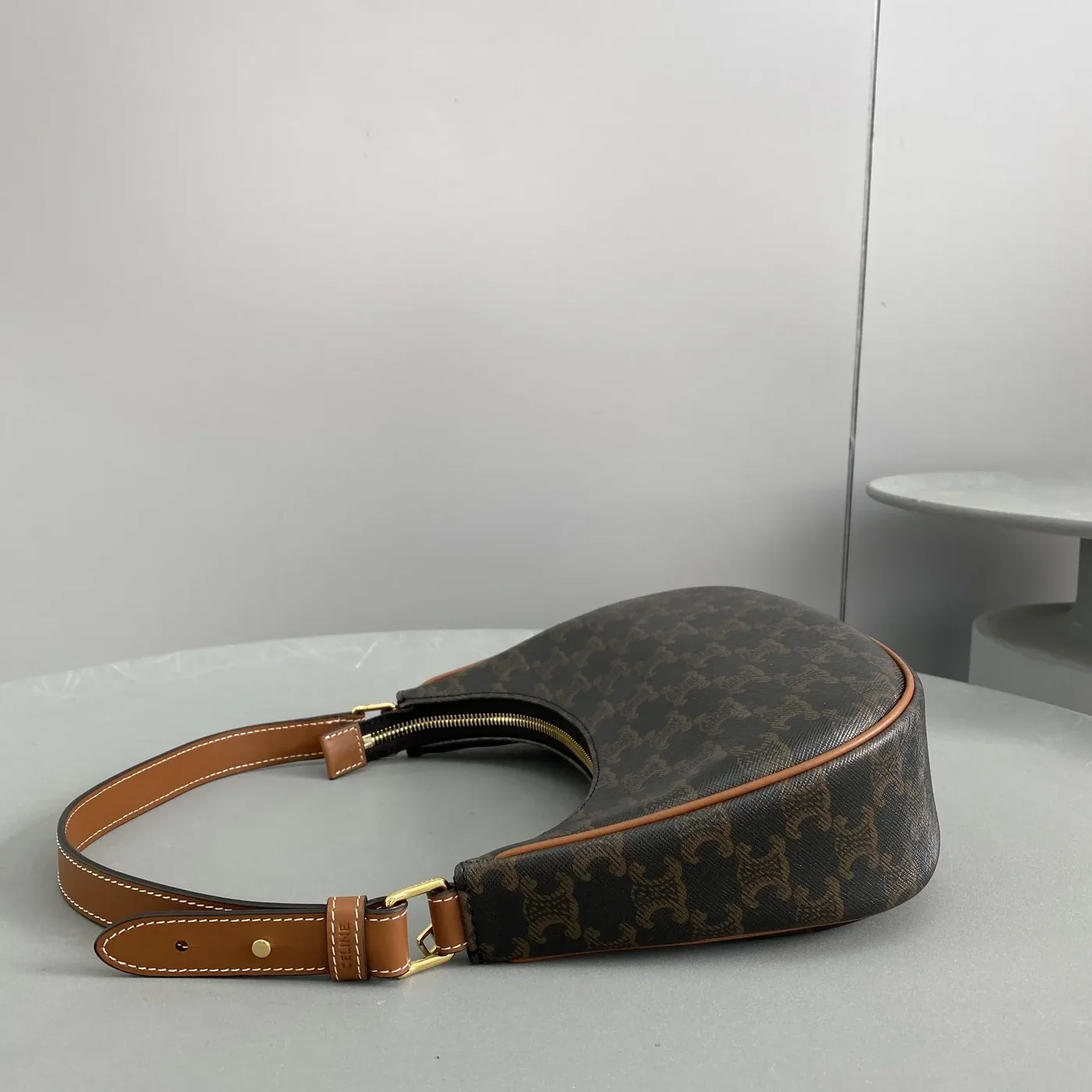 Celine Ava Bag In Triomphe Canvas Brown / .04LU Celine Ava Bag In Triomphe Canvas Brown / .04LU