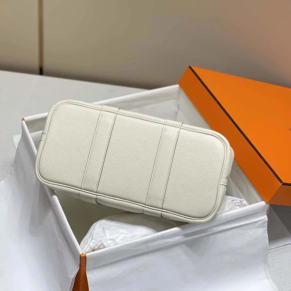 Hermes Garden Party 30 Voyage Bag for Unisex in White