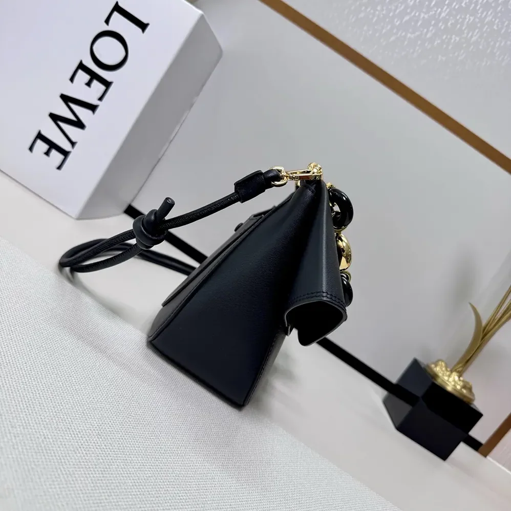 Loewe Medium Ola Bag in Smooth Calfskin for Women in Black