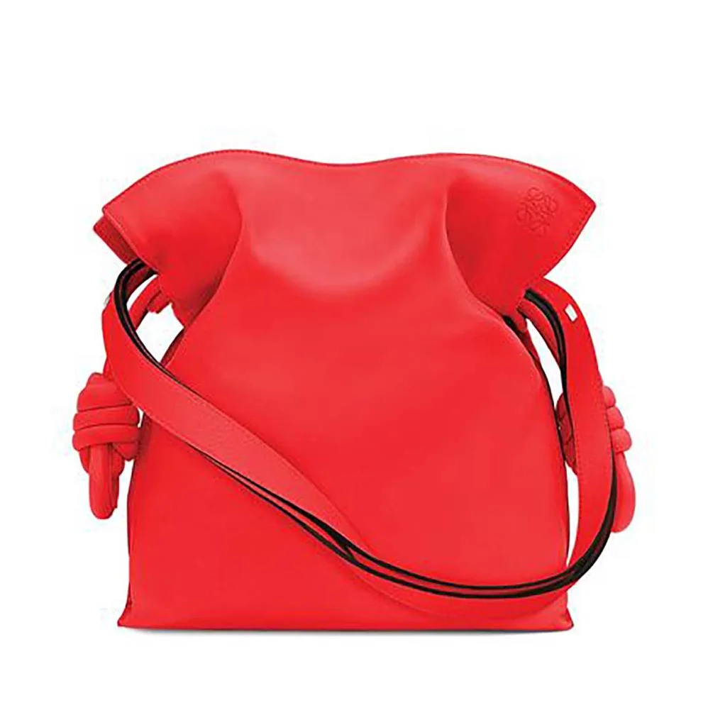 Loewe Flamenco Knot Bag Primary Red in Calfskin for Women