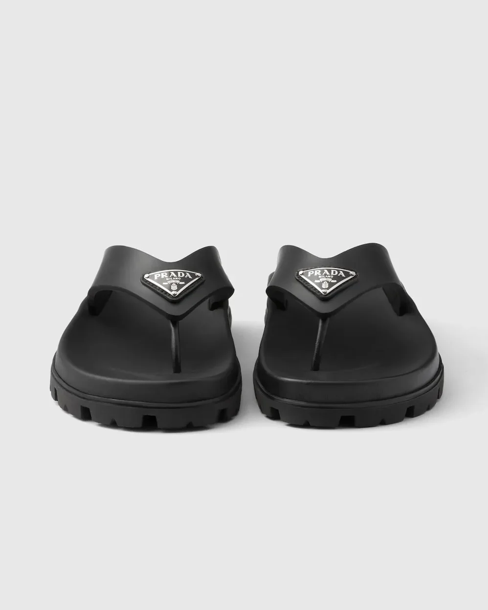 Prada Rubber Thong Sandals Black 1Y420N_3LKK_F0002_F_020 Prada Rubber Thong Sandals Black 1Y420N_3LKK_F0002_F_020