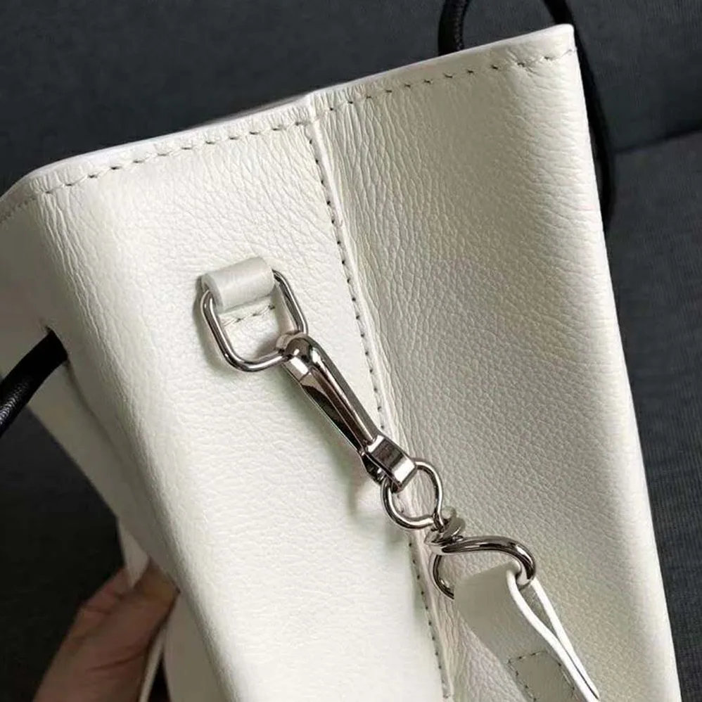 Balenciaga Shopping Tote XXS Bag in Calfskin Leather for Women in White