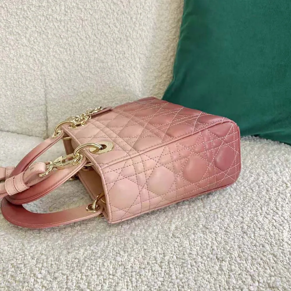 Dior Lady Dior my Abcdior Bag Lndigo Gradient Cannage Lambskin for Women in Pink Dior Lady Dior my Abcdior Bag Lndigo Gradient Cannage Lambskin for Women in Pink