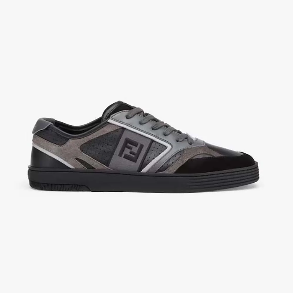 Fendi Step Black Leather Low for Men in tops Fendi Step Black Leather Low for Men in tops