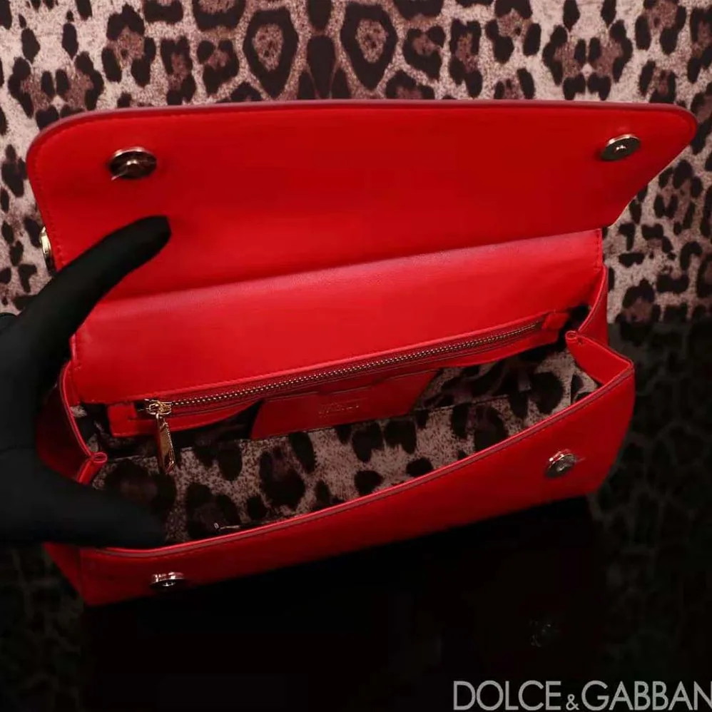 Dolce Gabbana D&G Elongated Sicily Handbag for Women in Red