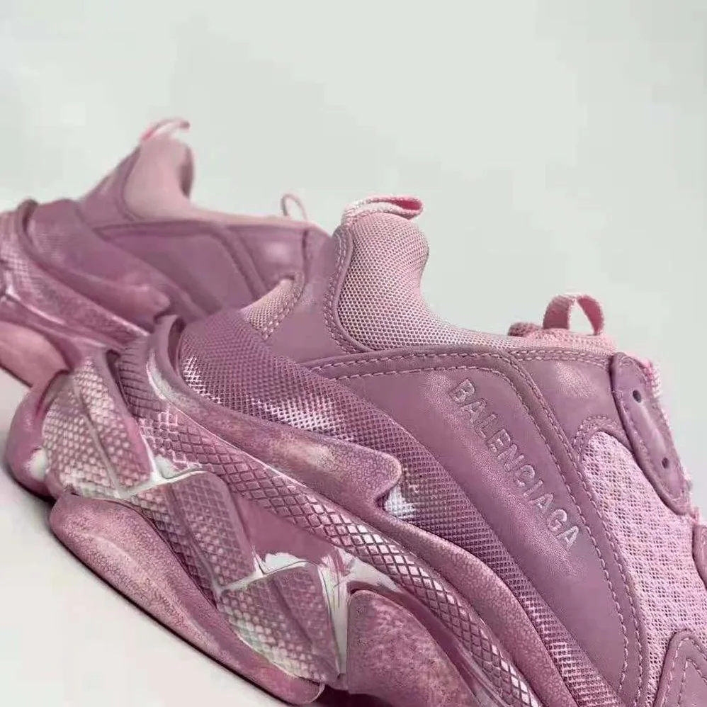 Balenciaga Triple S Faded Sneaker in Pink for Women