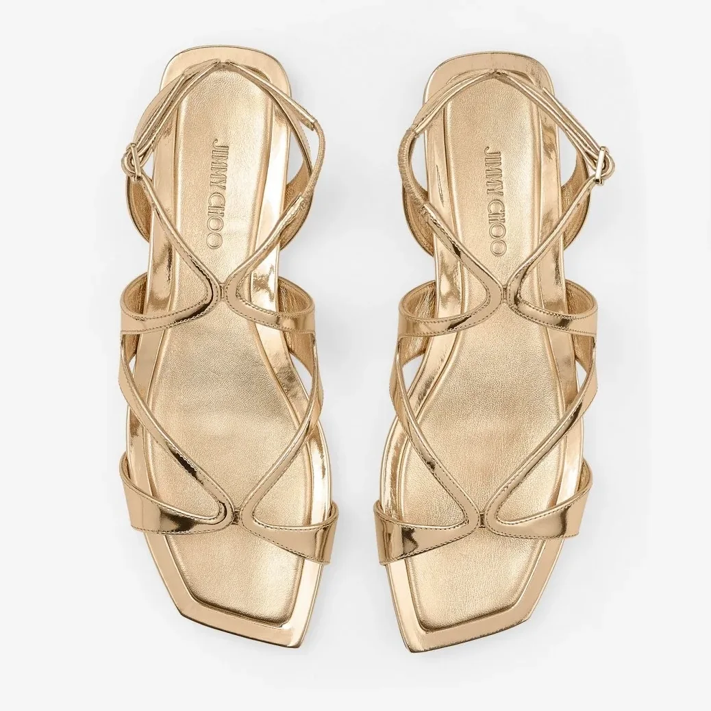 Jimmy Choo Ayla Flats Gold AYLAFLATQUI