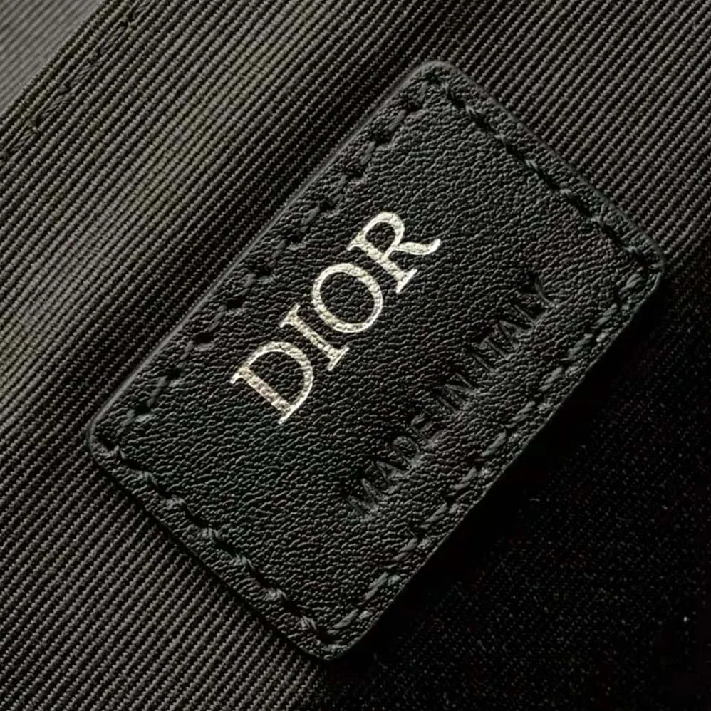 Dior Mini Dior Hit the Road Bag Black CD Diamond Canvas for Men