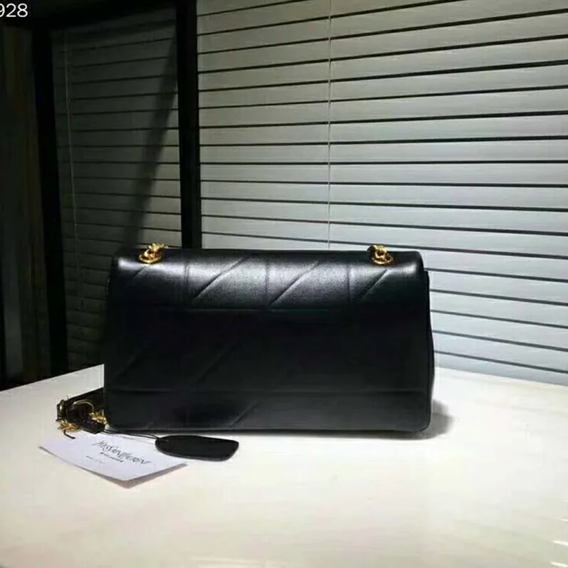 Saint Laurent YSL Medium Jamie Bag in Patchwork Leather in Black Saint Laurent YSL Medium Jamie Bag in Patchwork Leather in Black