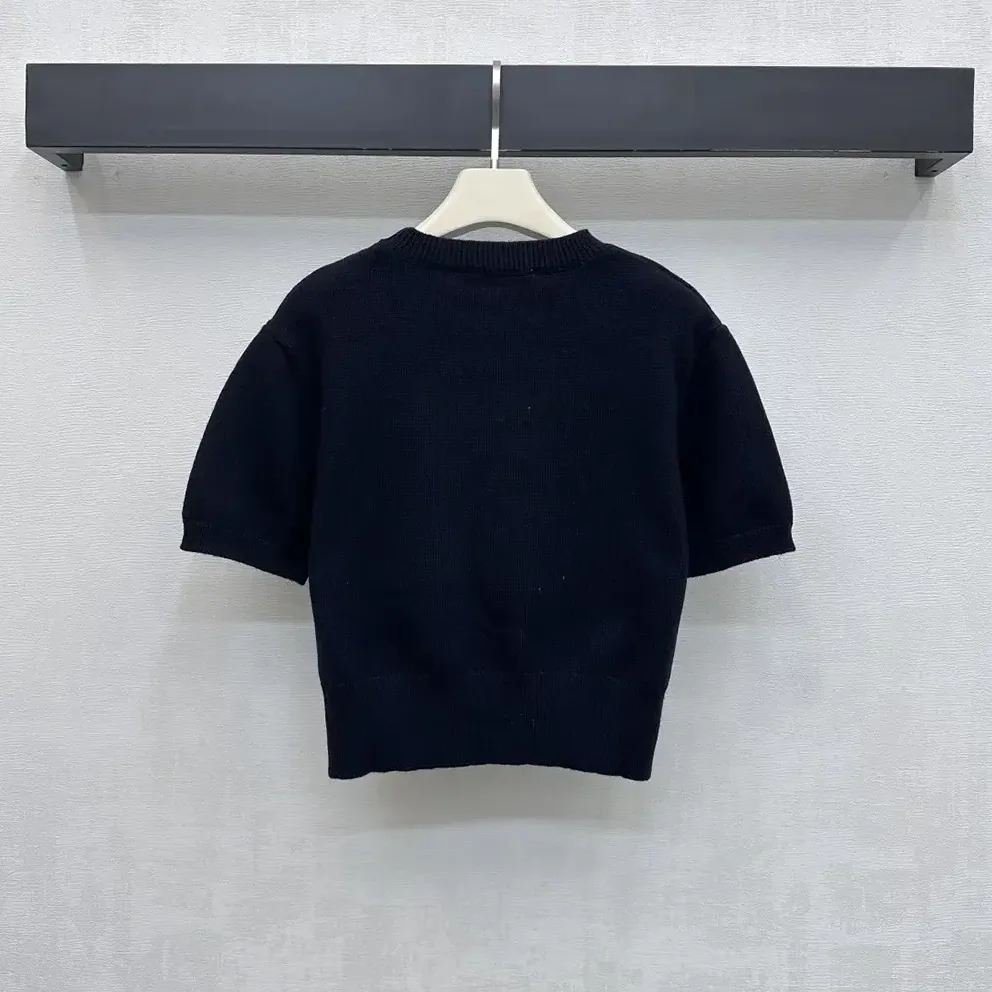 Prada Wool And Cashmere Crew-Neck Sweater for Women in Black