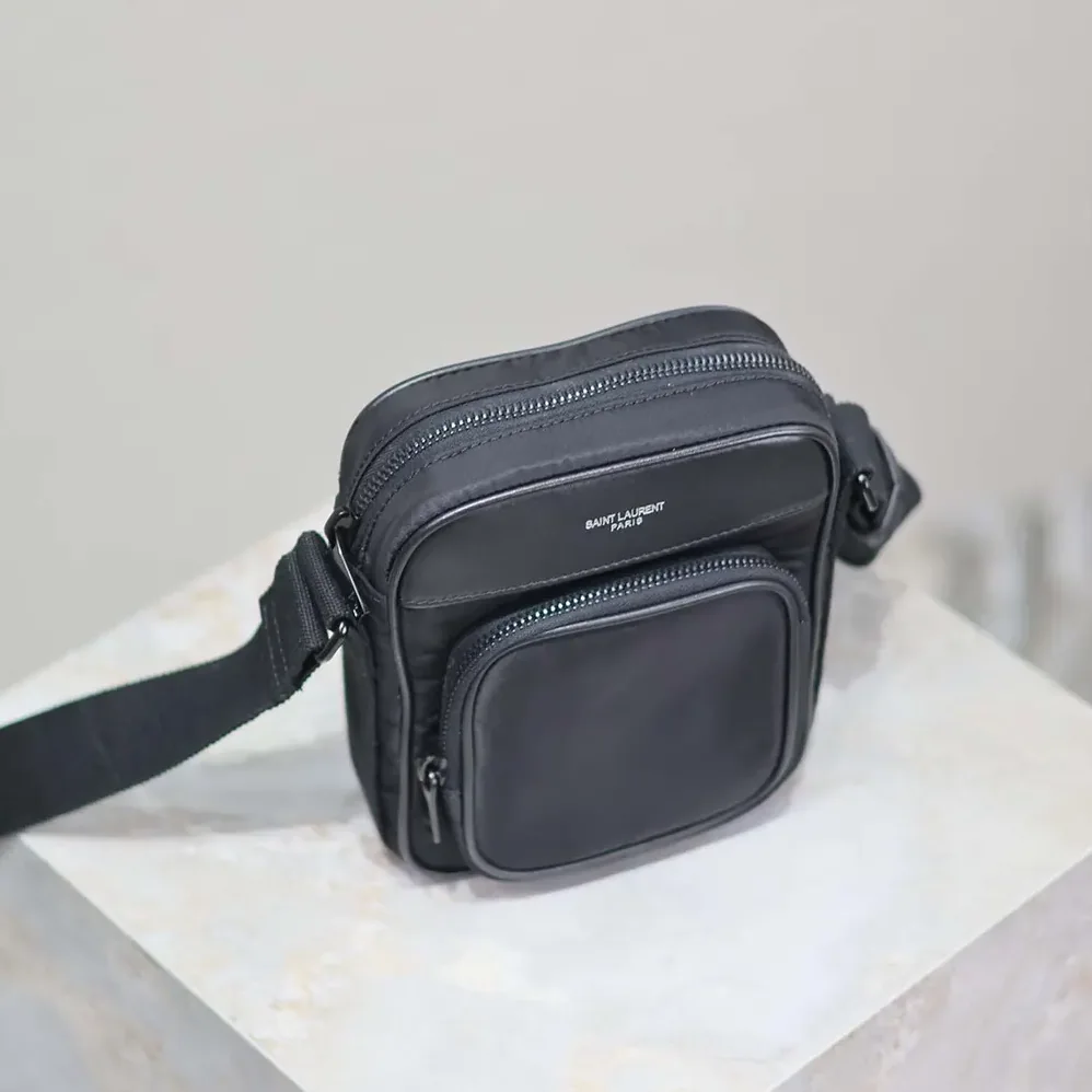 Saint Laurent YSL City Saint Laurent mini Camera Bag in Nylon for Unisex Saint Laurent YSL City Saint Laurent mini Camera Bag in Nylon for Unisex
