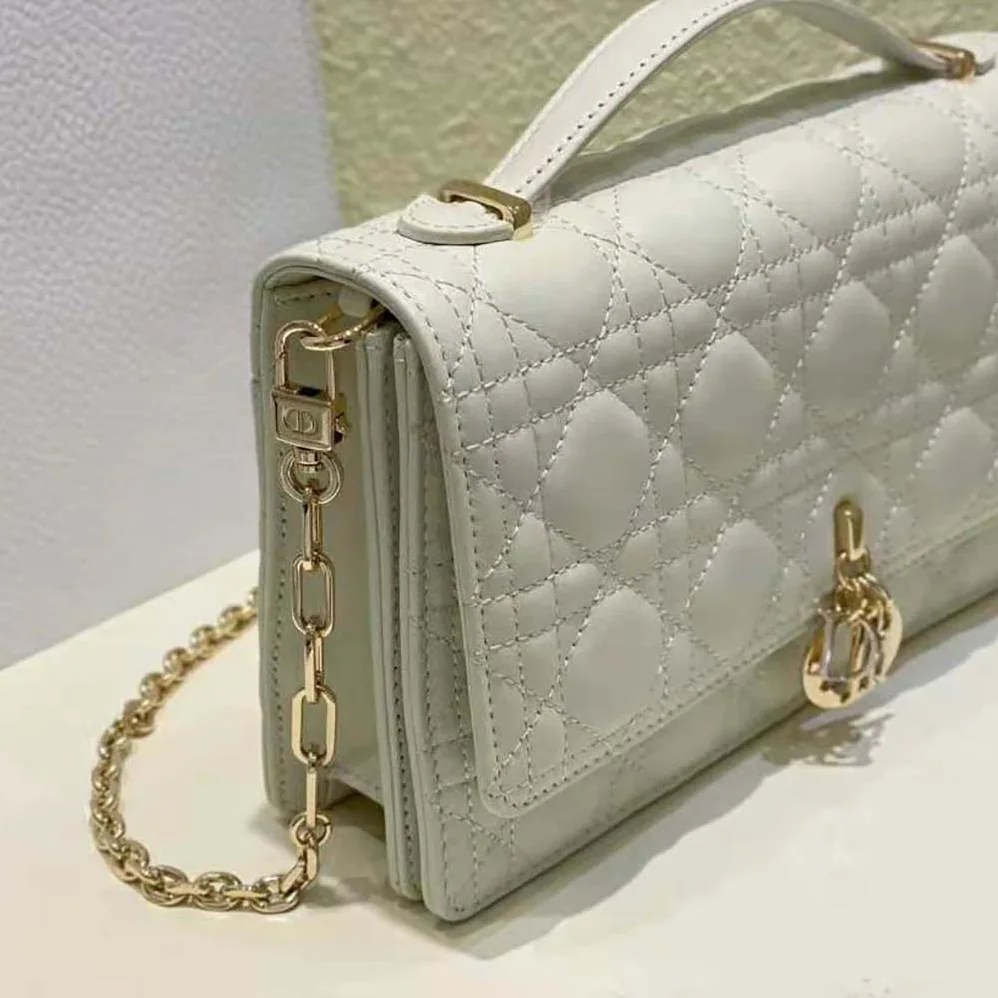 Dior Miss Dior Top Handle Bag Latte Cannage Lambskin for Women Dior Miss Dior Top Handle Bag Latte Cannage Lambskin for Women