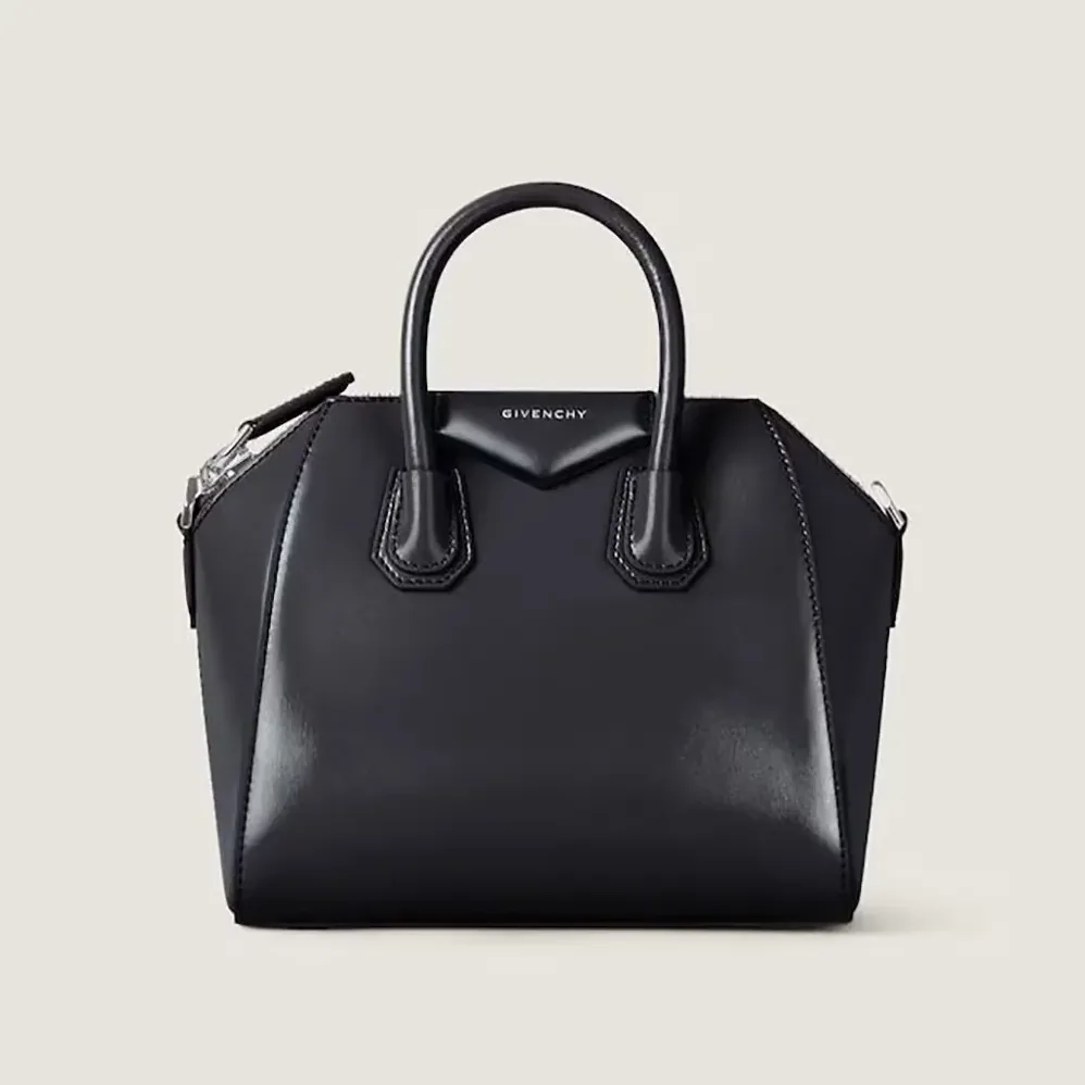 Givenchy Mini Antigona Bag in Box Leather for Women in Black