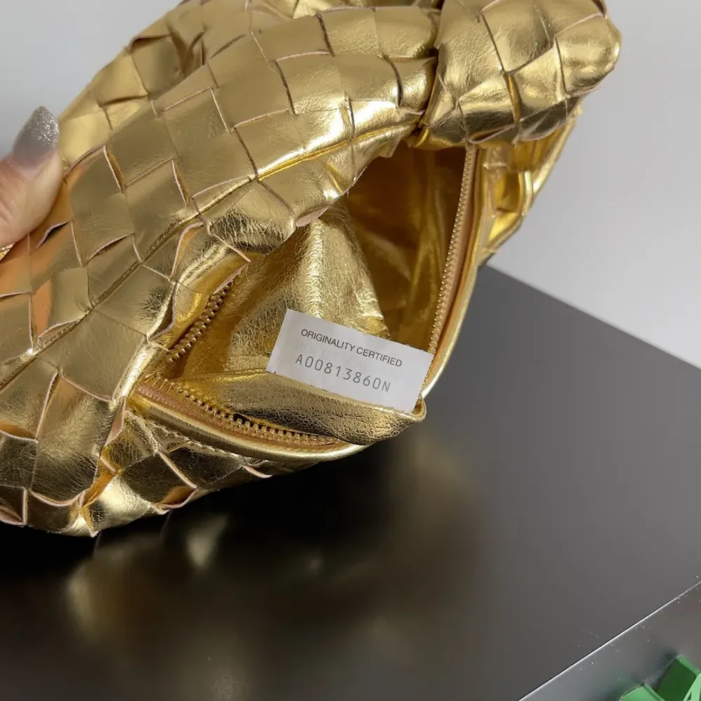 Bottega Veneta Mini Jodie for Women in Gold Bottega Veneta Mini Jodie for Women in Gold
