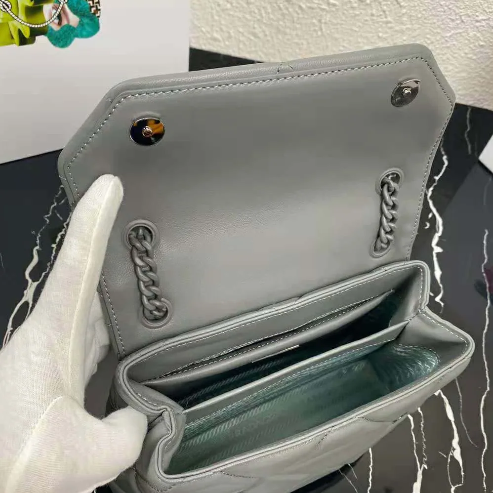 Prada Small Nappa Leather Prada Spectrum Bag for Women in Silver