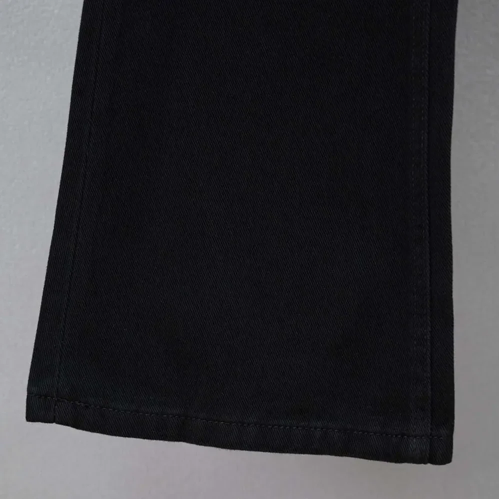 Balenciaga Flared Pants in Black Soft Hand Italian Denim for Women in Black