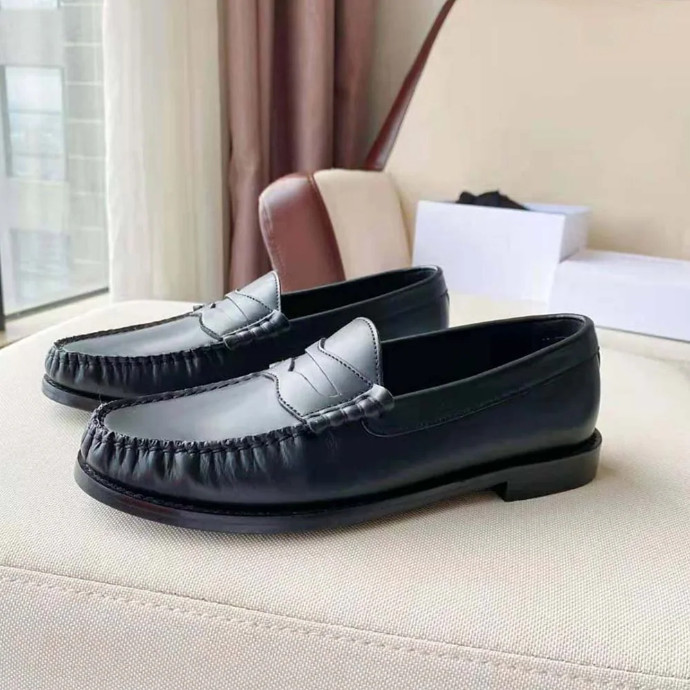 Celine Luco Loafer in Polished Calfskin for Women in Black Celine Luco Loafer in Polished Calfskin for Women in Black