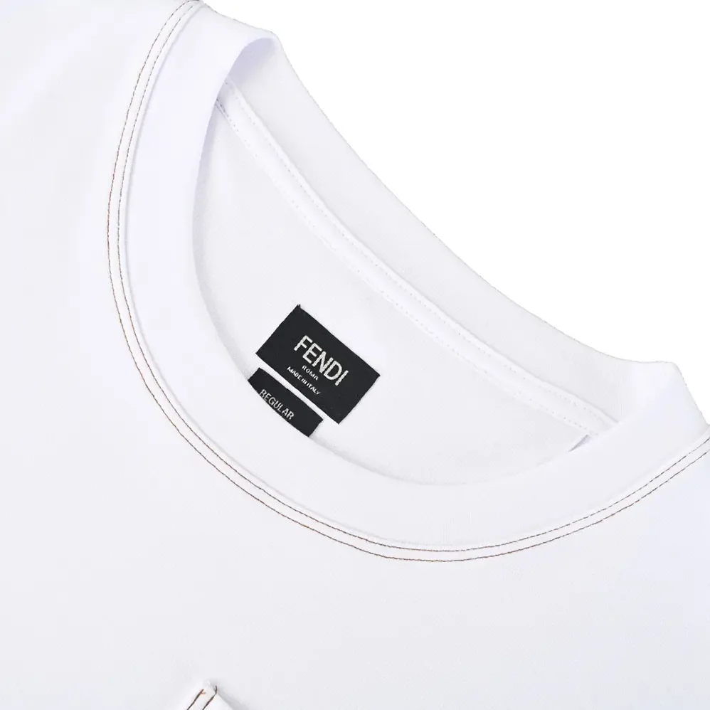 Fendi White Cotton T for Women in shirt Fendi White Cotton T for Women in shirt