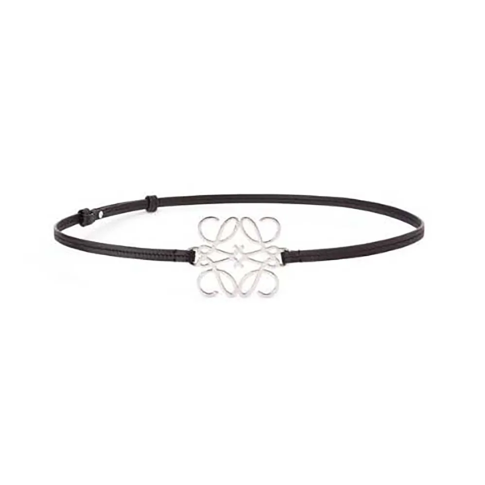Loewe Anagram Belt in Classic Calfskin for Women in Black Loewe Anagram Belt in Classic Calfskin for Women in Black