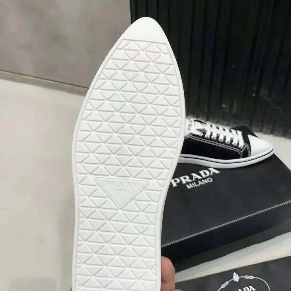 Prada Synthesis Sneakers in 25mm Heel for Women in Black
