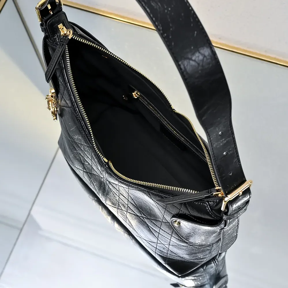Dior Medium Dior Voyage Bag Black Flat Macrocannage Grained Calfskin for Women Dior Medium Dior Voyage Bag Black Flat Macrocannage Grained Calfskin for Women
