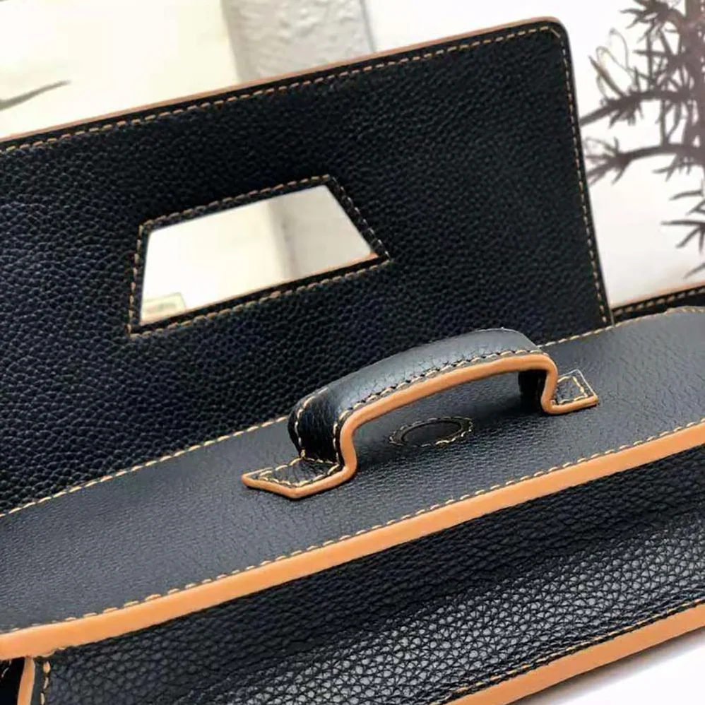 Loewe Mini Barcelona Soft Bag in Soft Grained Calfskin for Women in Black Loewe Mini Barcelona Soft Bag in Soft Grained Calfskin for Women in Black