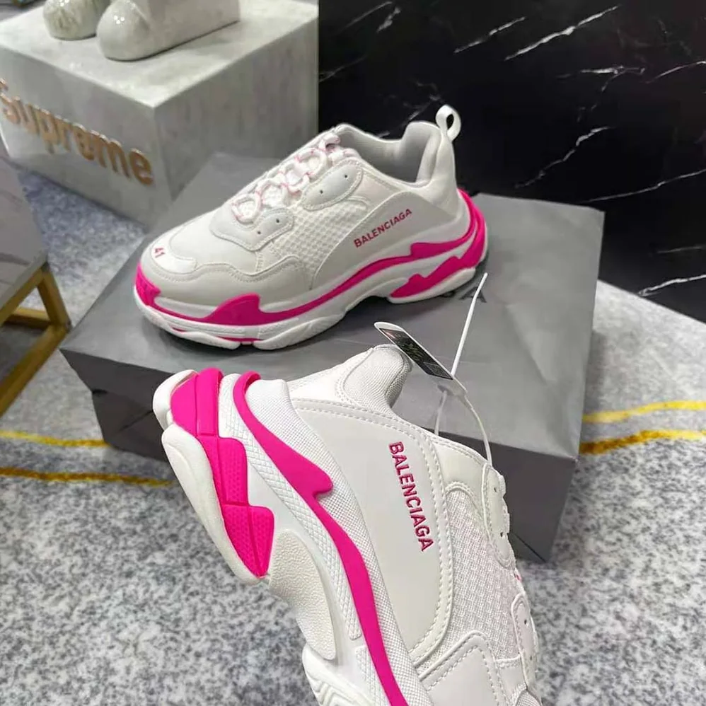 Balenciaga Triple S Sneaker in Fluo Pink for Women