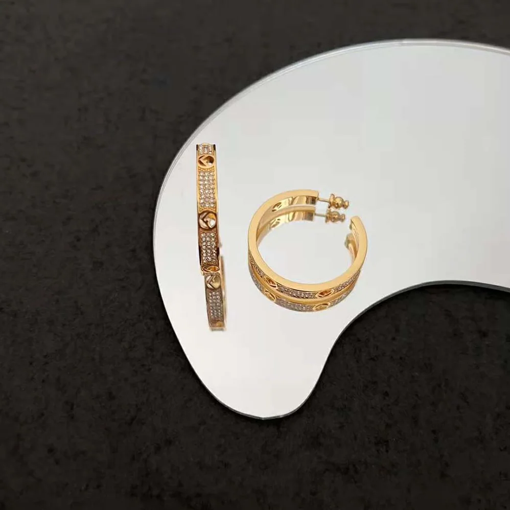 Fendi F Is Fendi Earrings Gold for Women in coloured Fendi F Is Fendi Earrings Gold for Women in coloured