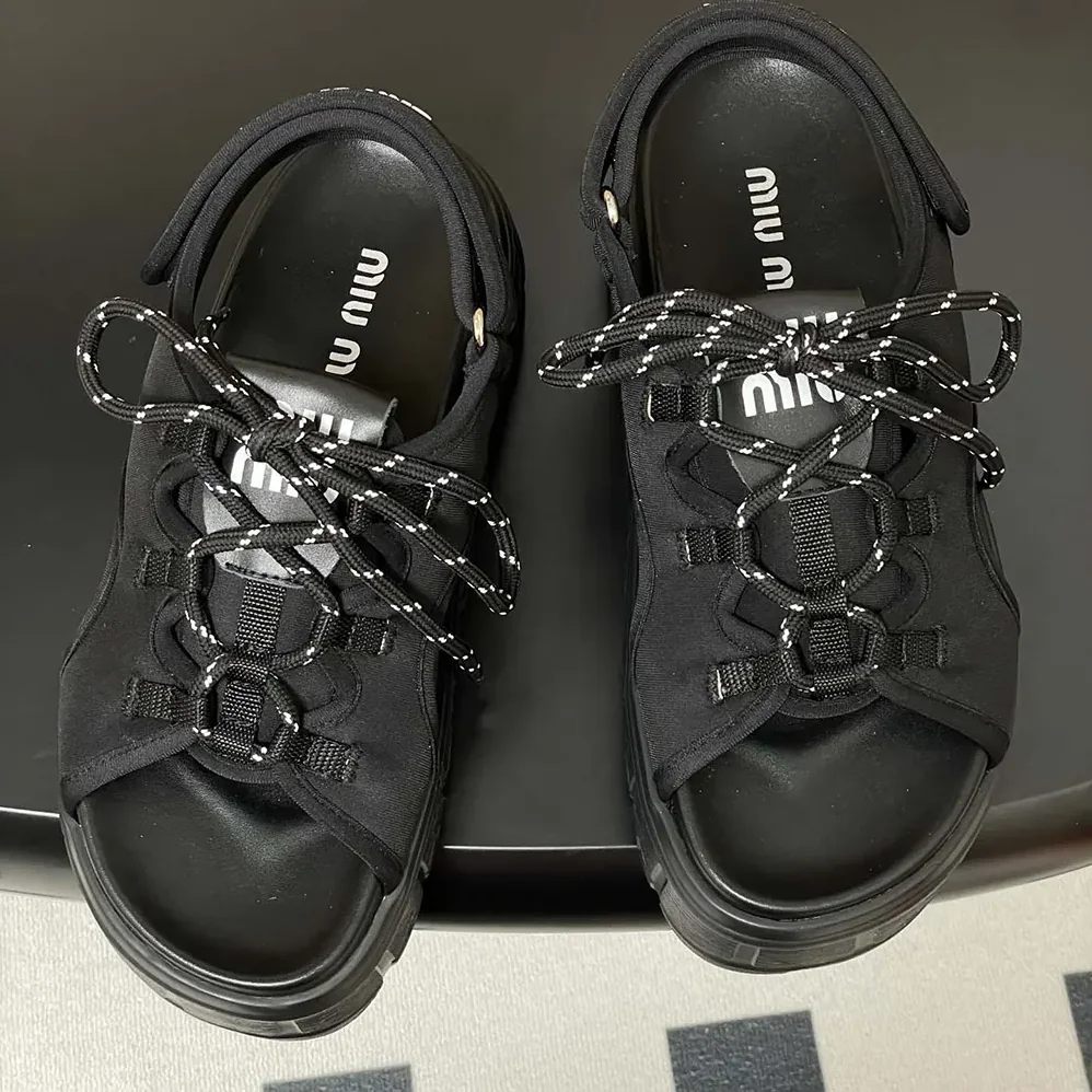 Miu Miu Chunky Neoprene Sandals for Women
