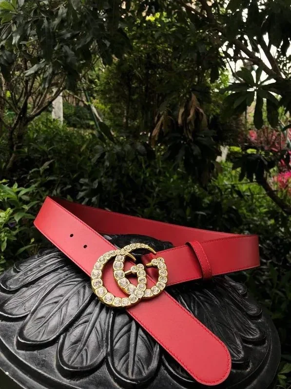 Gucci Belt Beaded Double G Red GG, for Women Gucci Belt Beaded Double G Red GG, for Women