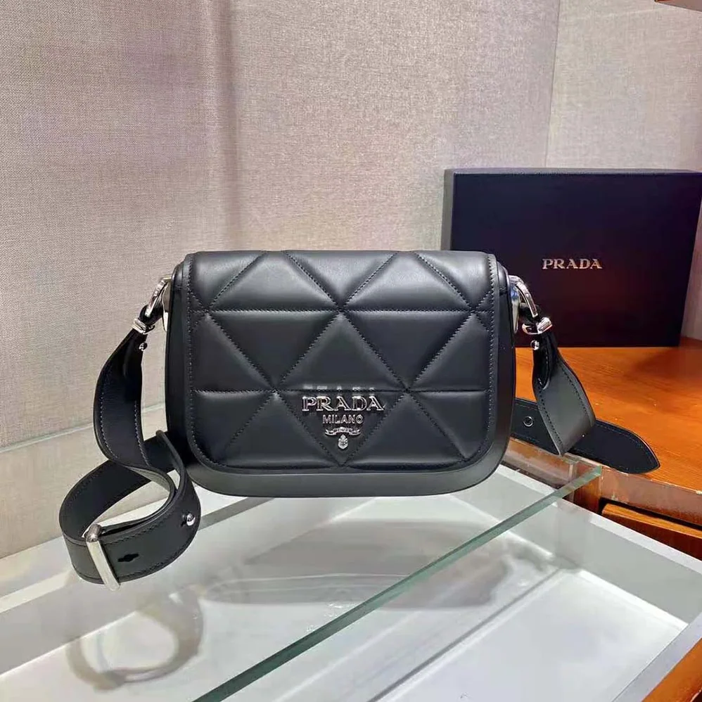Prada Spectrum Leather Bag for Women in Black