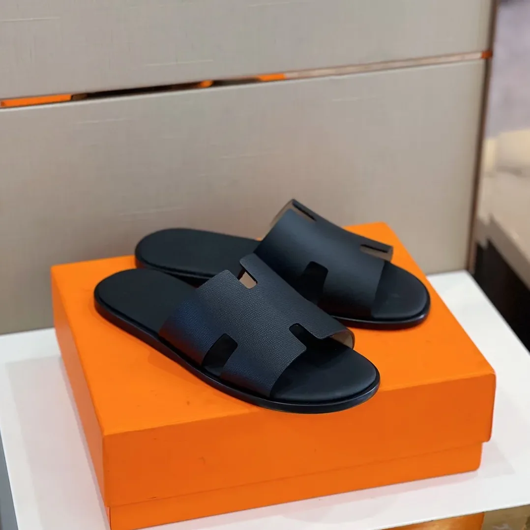 Hermes Izmir Sandals Black in Orange Hermes Izmir Sandals Black in Orange