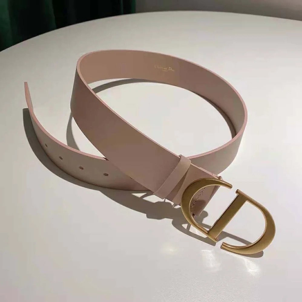 Dior 30 Montaigne Belt Pale Pink Leather for Women Dior 30 Montaigne Belt Pale Pink Leather for Women