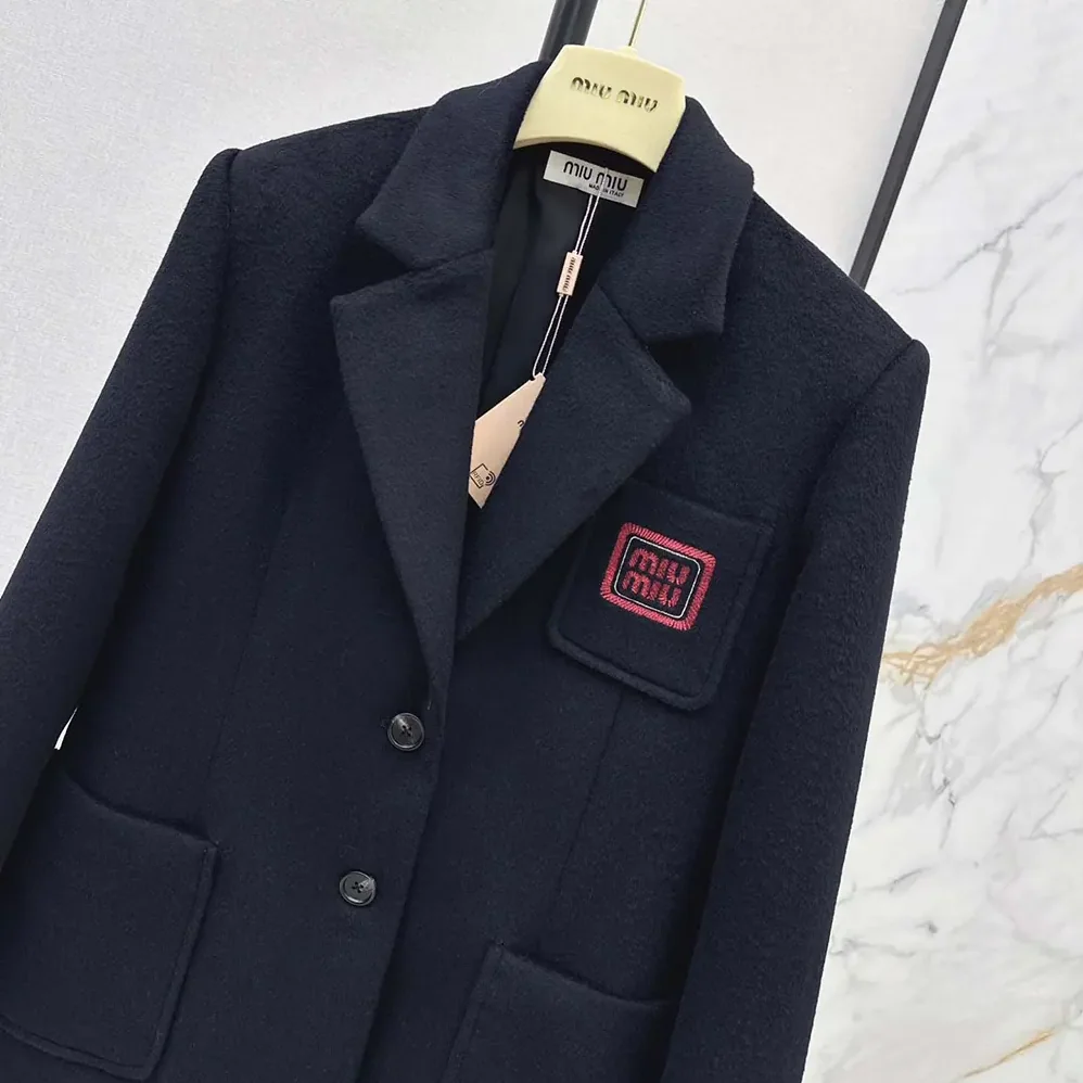 Miu Miu Single for Women in breasted Velour Jacket