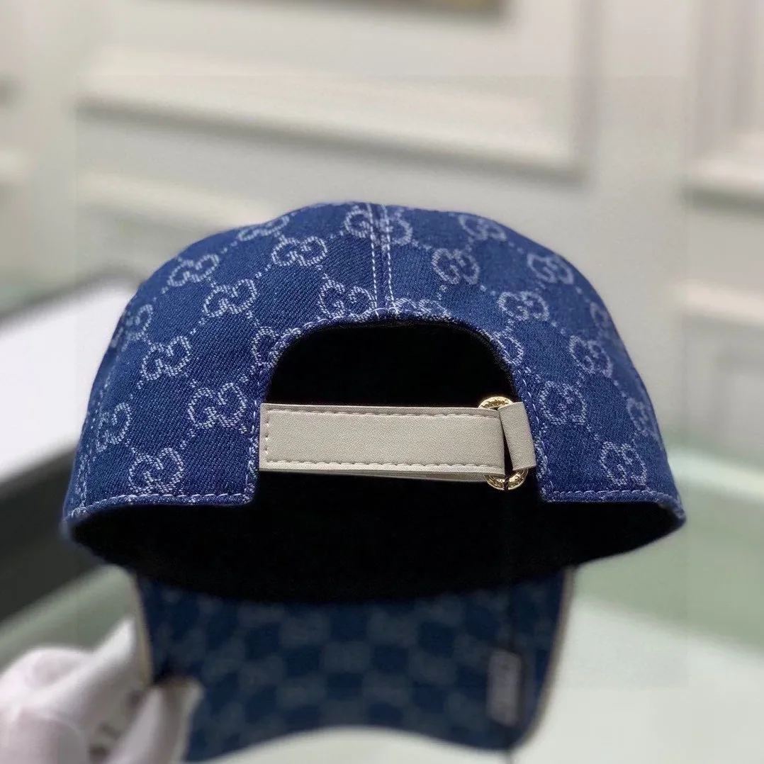 Gucci Denim Baseball Hat Blue GG