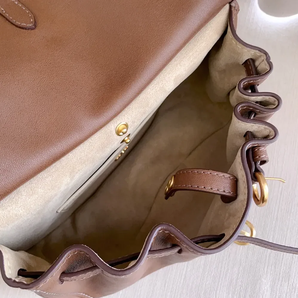 Miu Miu Rendez-Vous Nappa Leather Bag Oak for Women Miu Miu Rendez-Vous Nappa Leather Bag Oak for Women
