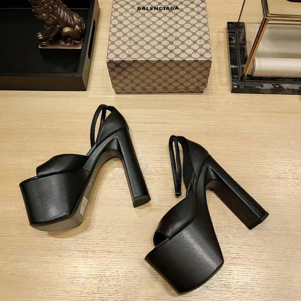 Balenciaga Camden 160mm Sandal in Black for Women Balenciaga Camden 160mm Sandal in Black for Women