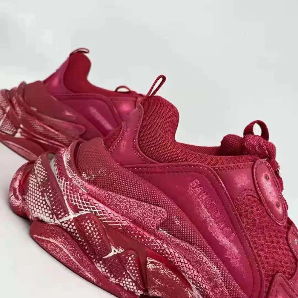 Balenciaga Triple S Faded Sneaker in Red for Women