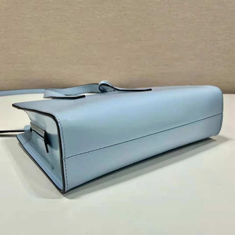 Prada Re-Edition 1995 Brushed-Leather Mini Handbag for Women in Blue Prada Re-Edition 1995 Brushed-Leather Mini Handbag for Women in Blue