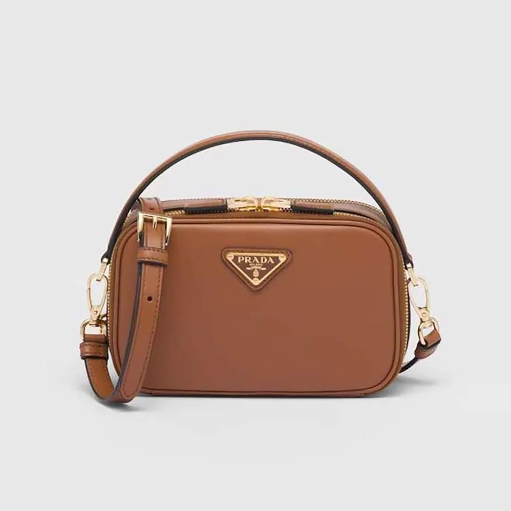 Prada Odette Leather Mini-bag for Women in Brown Prada Odette Leather Mini-bag for Women in Brown