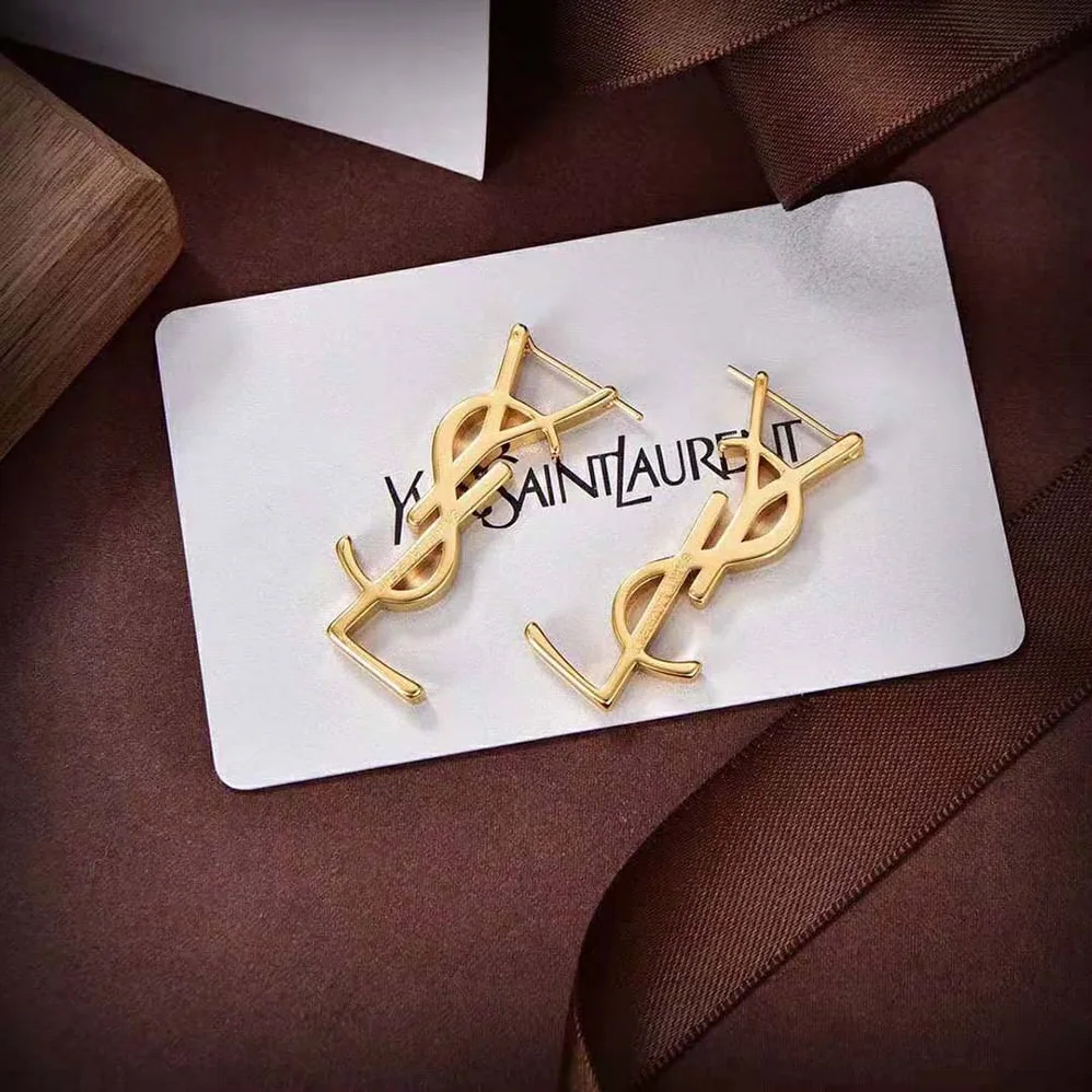 Saint Laurent YSL Cassandre Single Earring in Metal for Women Saint Laurent YSL Cassandre Single Earring in Metal for Women