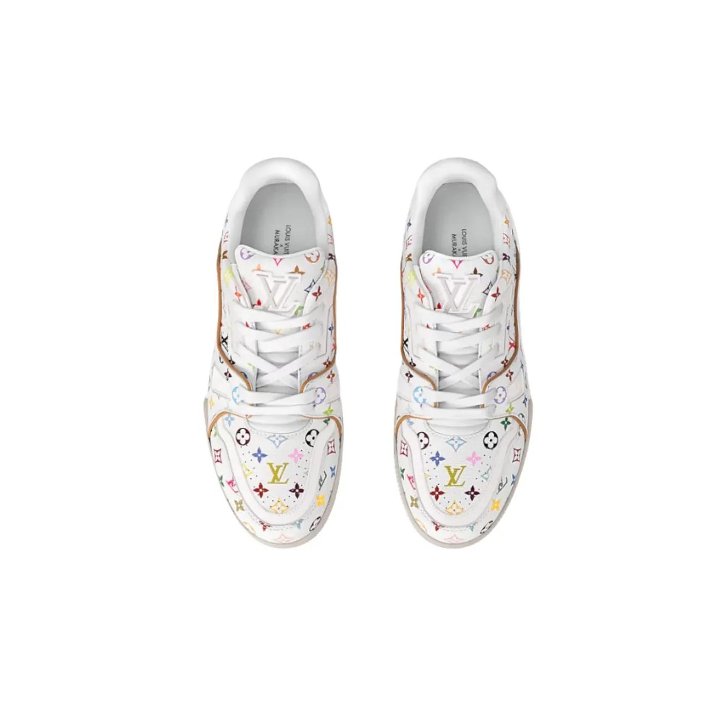 Louis Vuitton LV x TM LV Trainer Sneaker Multicolored Blanc - 1AGZDN Louis Vuitton LV x TM LV Trainer Sneaker Multicolored Blanc - 1AGZDN