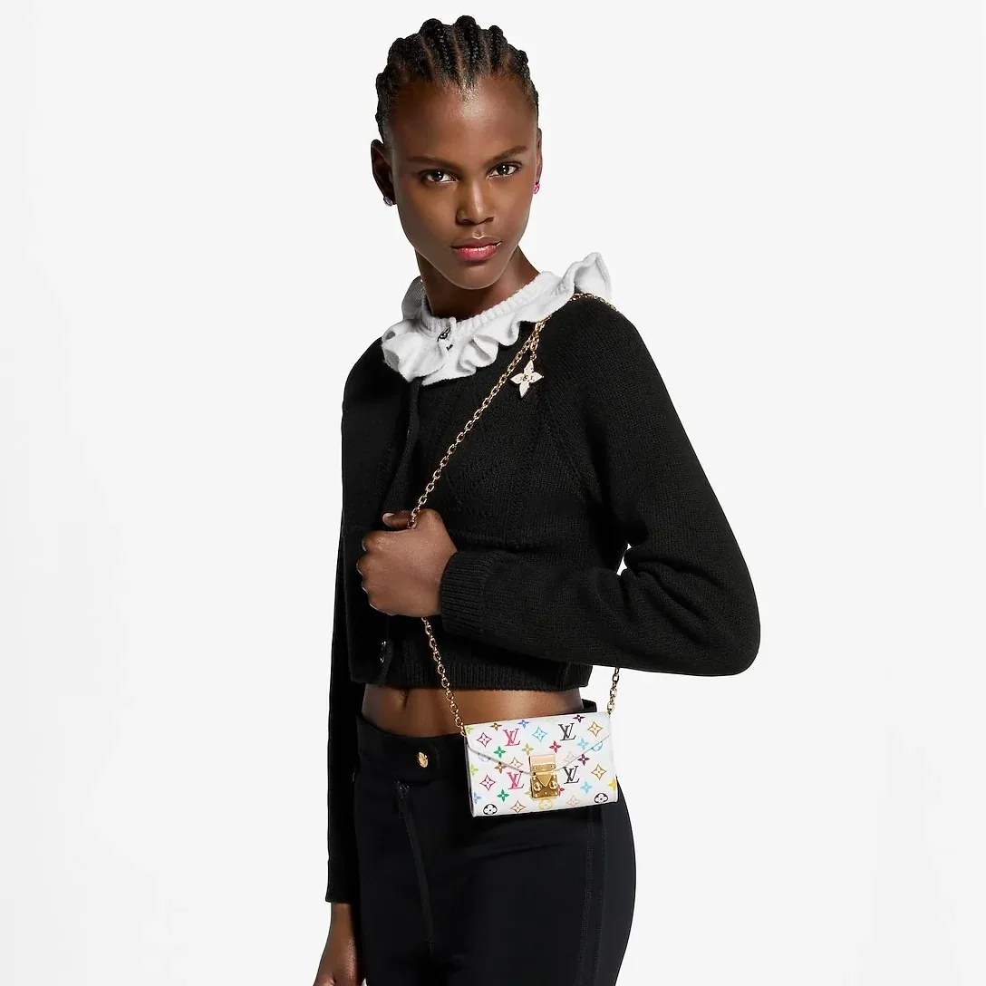 Louis Vuitton LV x TM Pouch Metis Belt in White Gold Hardware