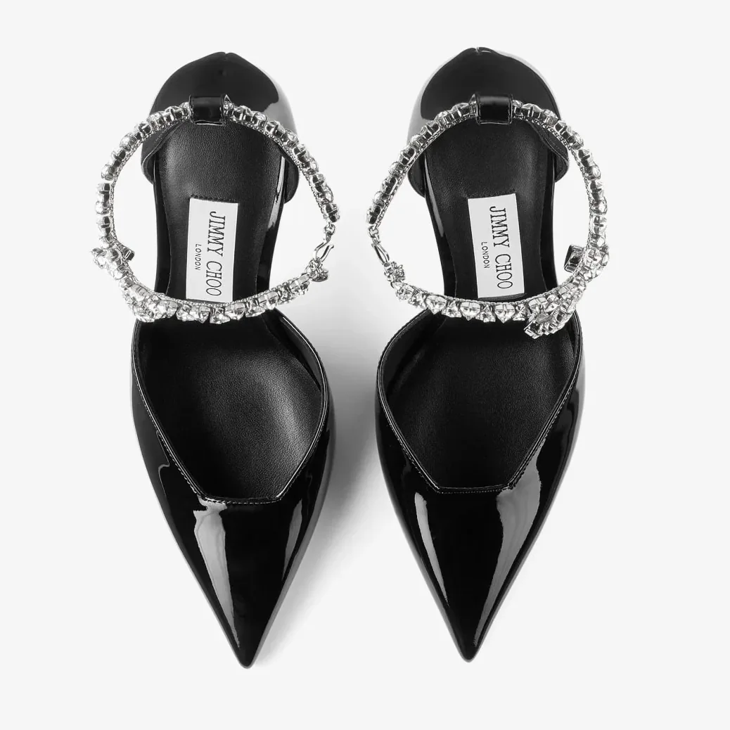 Jimmy Choo Stevie 100 Pumps Black STEVIE100PAT Jimmy Choo Stevie 100 Pumps Black STEVIE100PAT