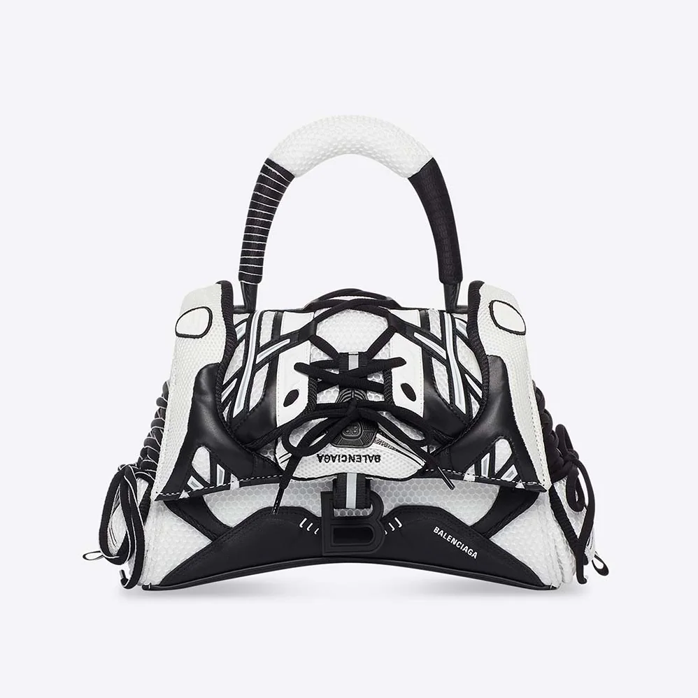 Balenciaga Sneakerhead Small Top Handle Bag in Black for Women in White