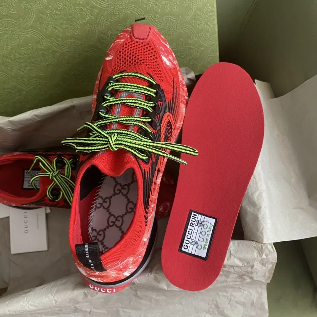 Gucci Run Sneaker Red for Men Gucci Run Sneaker Red for Men