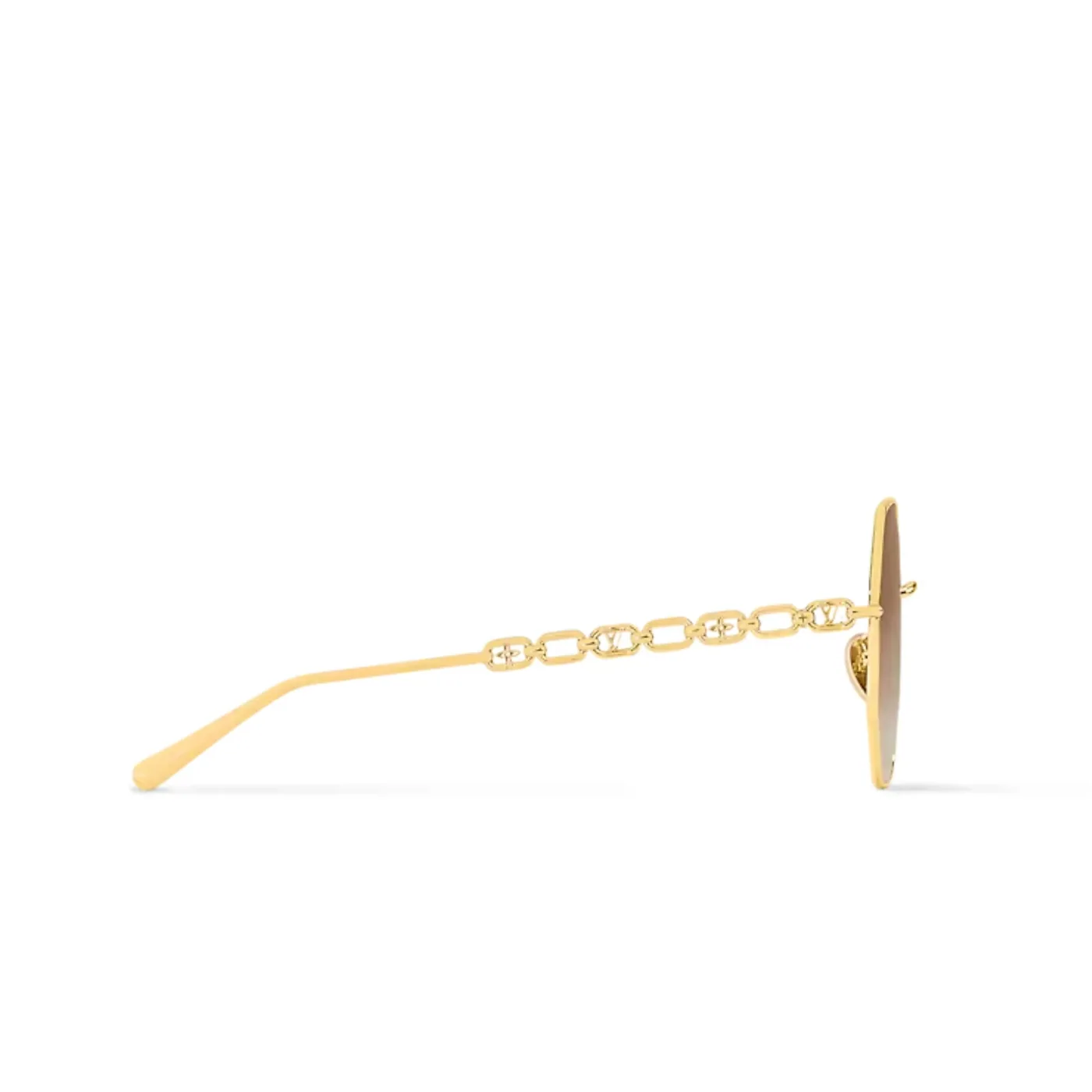 Louis Vuitton My LV Chain Round Sunglasses Gold Louis Vuitton My LV Chain Round Sunglasses Gold